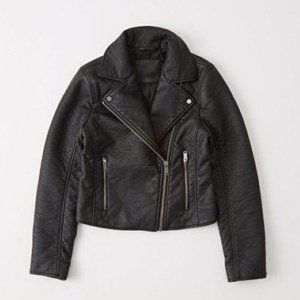 NWOT Abercrombie & Fitch Faux Leather Moto Jacket